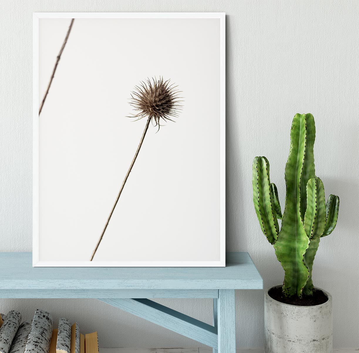 Thistle Grey 08 Framed Print - Canvas Art Rocks -6