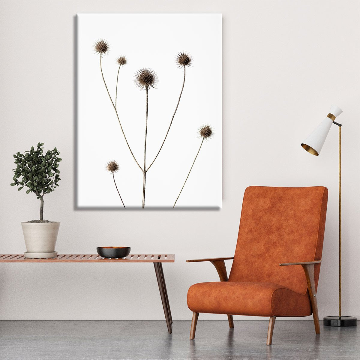 Thistle Grey 09 Canvas Print or Poster - Canvas Art Rocks - 6