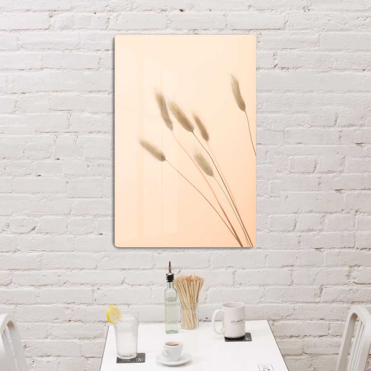 Bunny Grass Peach 03 HD Metal Print - Canvas Art Rocks - 2