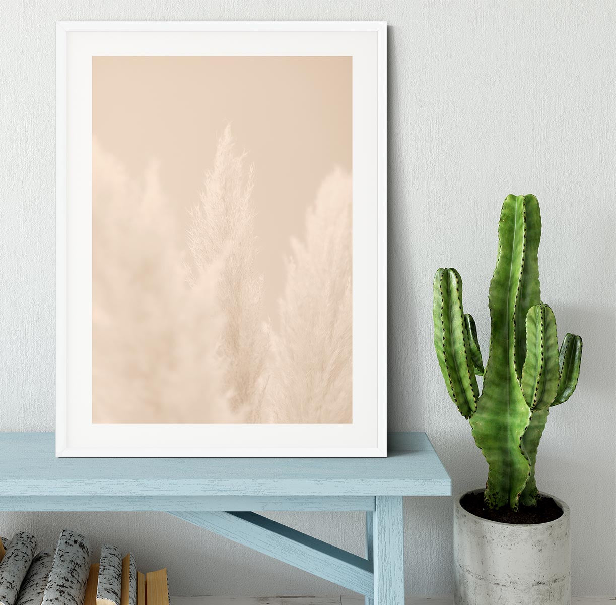 Pampas Grass Beige 04 Framed Print - Canvas Art Rocks - 5