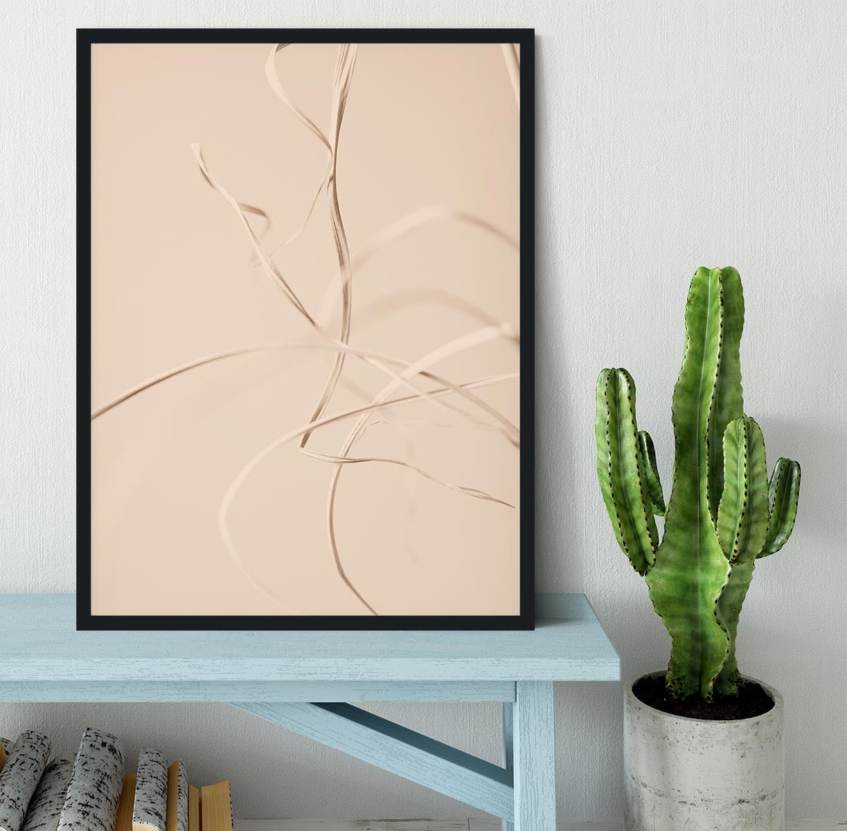 Dried Grass Beige 02 Framed Print - Canvas Art Rocks - 2