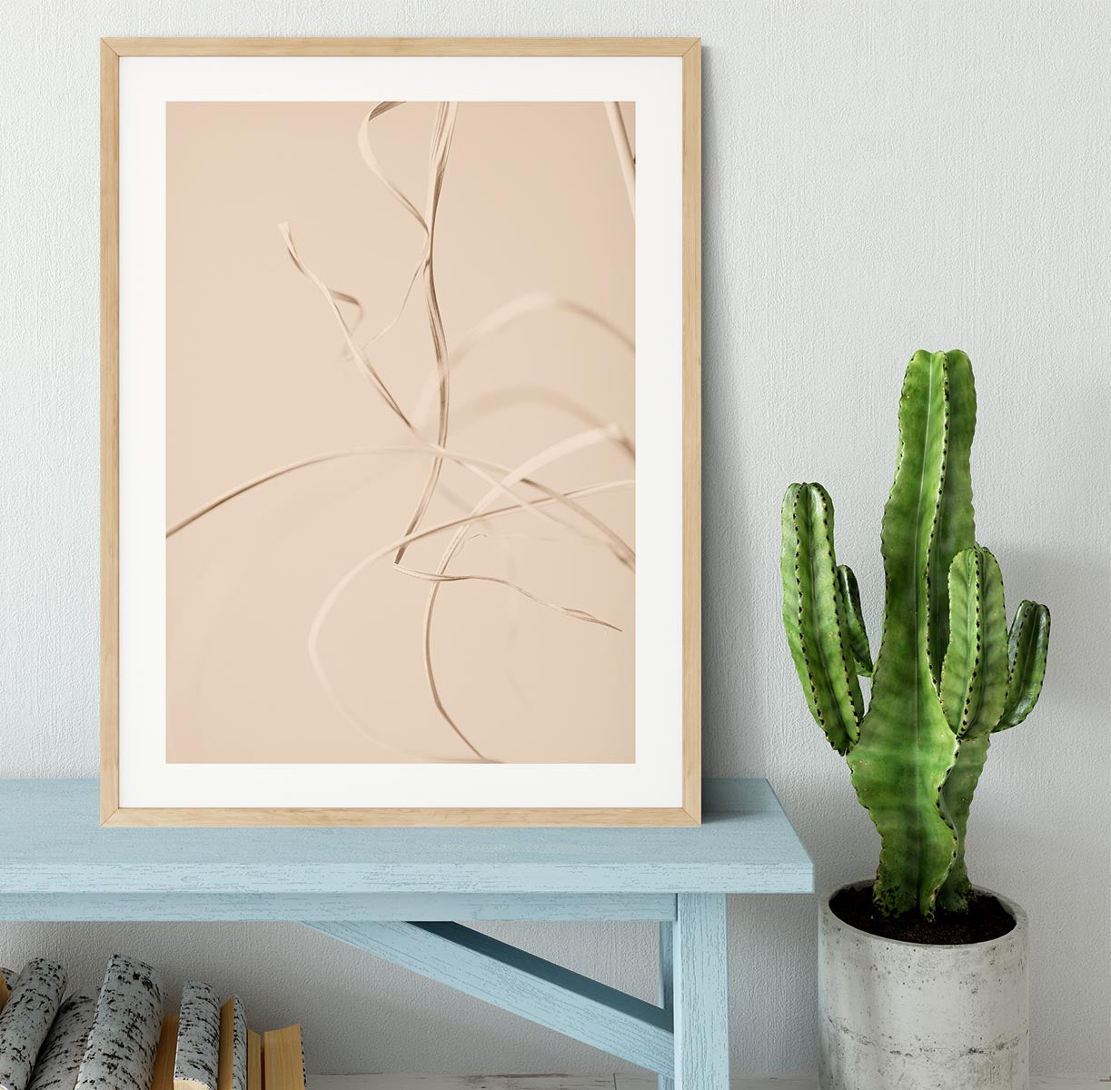 Dried Grass Beige 02 Framed Print - Canvas Art Rocks - 3