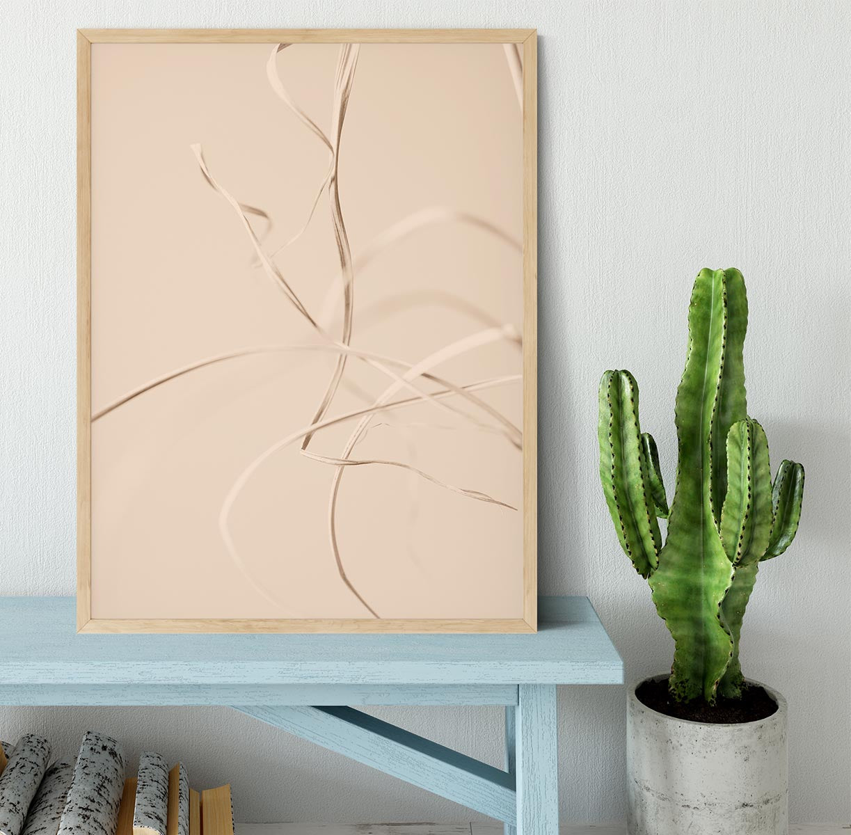 Dried Grass Beige 02 Framed Print - Canvas Art Rocks - 4