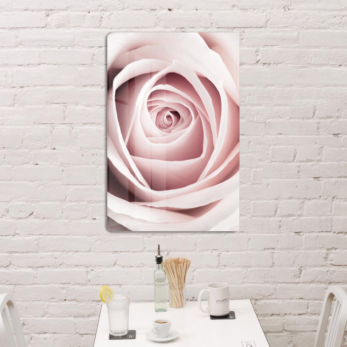 Pink Rose No 1 HD Metal Print - Canvas Art Rocks - 2