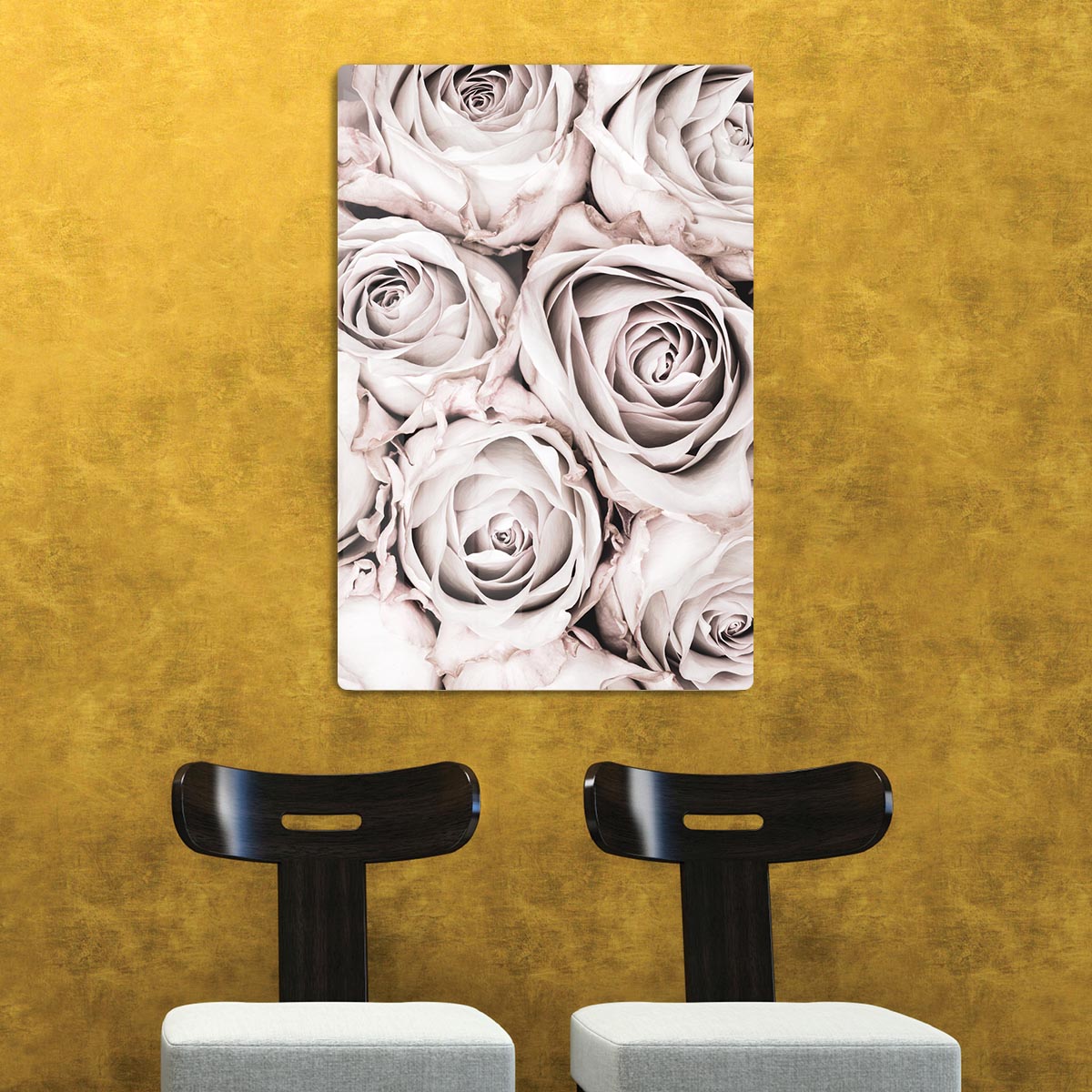 Grey Roses No 01 HD Metal Print - Canvas Art Rocks - 2