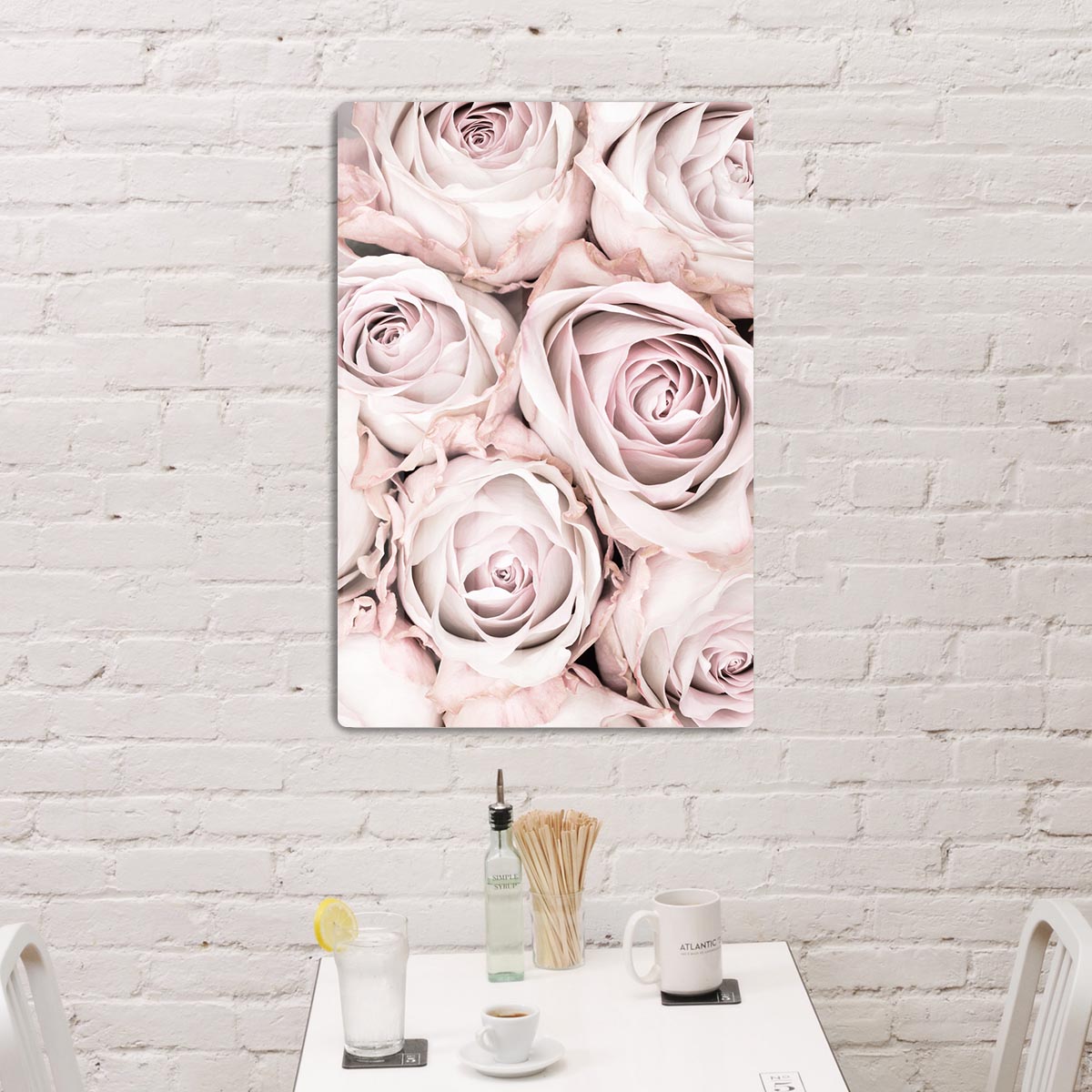 Pink Roses No 01 HD Metal Print - Canvas Art Rocks - 2