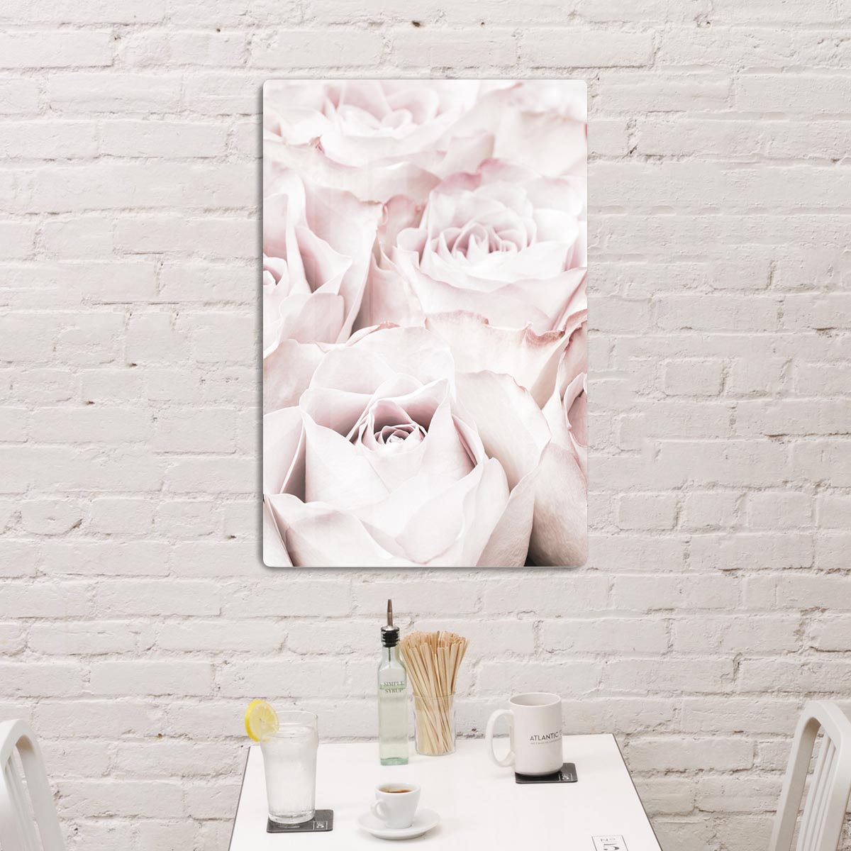 Pink Roses No 04 HD Metal Print - Canvas Art Rocks - 2