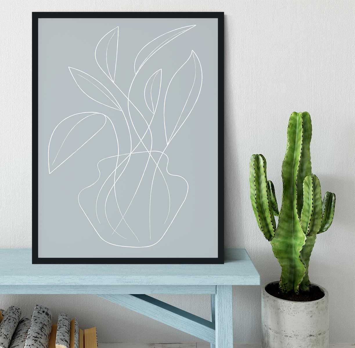 Vase Lines Framed Print - Canvas Art Rocks - 2