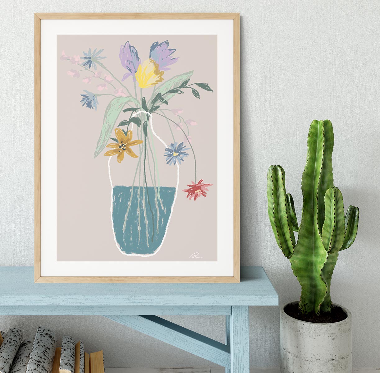 Flower Bouquet Framed Print - Canvas Art Rocks - 3