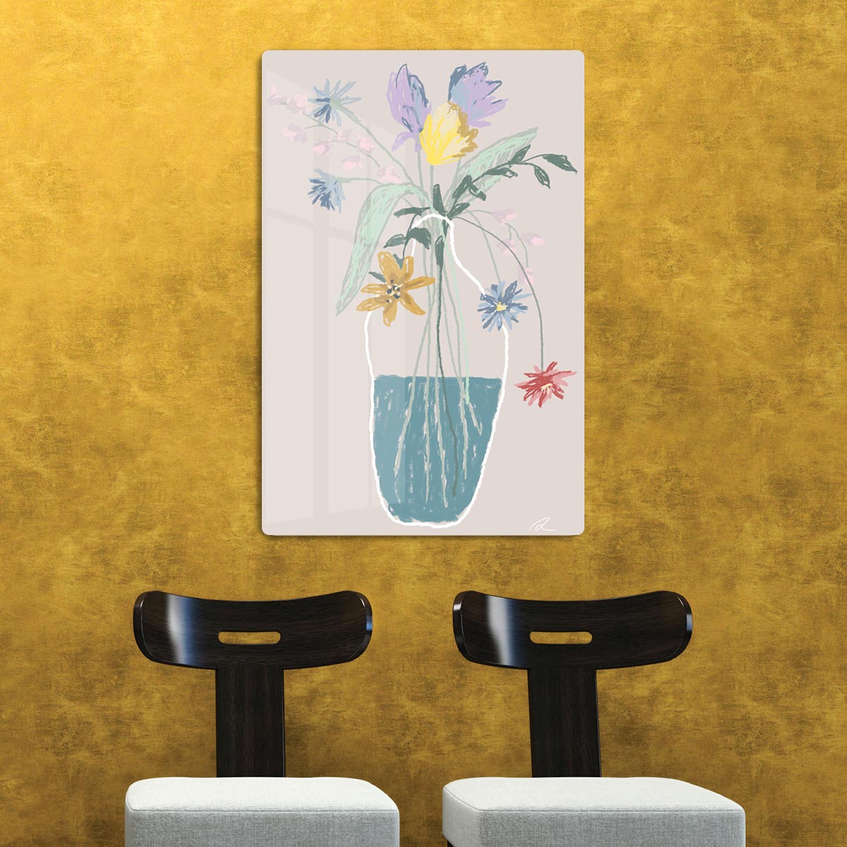 Flower Bouquet HD Metal Print - Canvas Art Rocks - 2