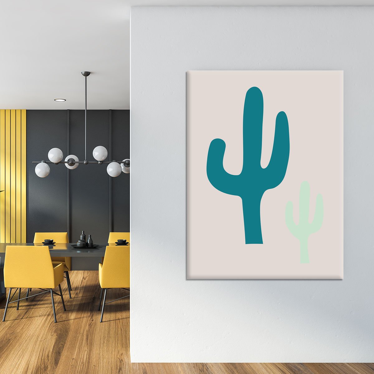 Cactus Beige Canvas Print or Poster - Canvas Art Rocks - 4
