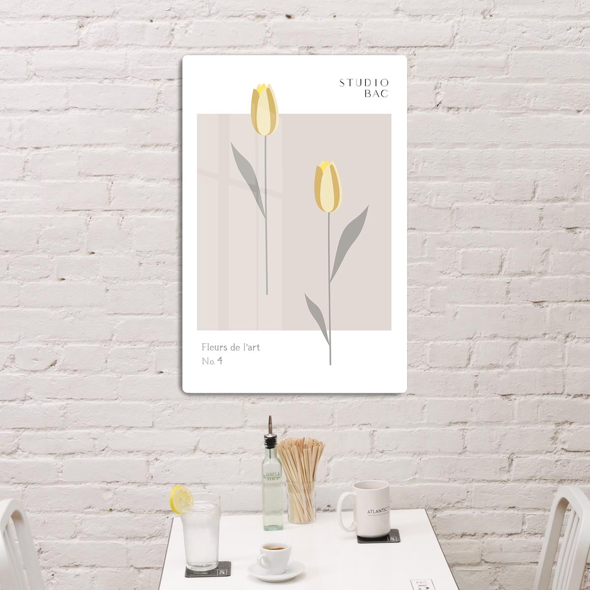 Tulips Studio Bac HD Metal Print - Canvas Art Rocks - 2