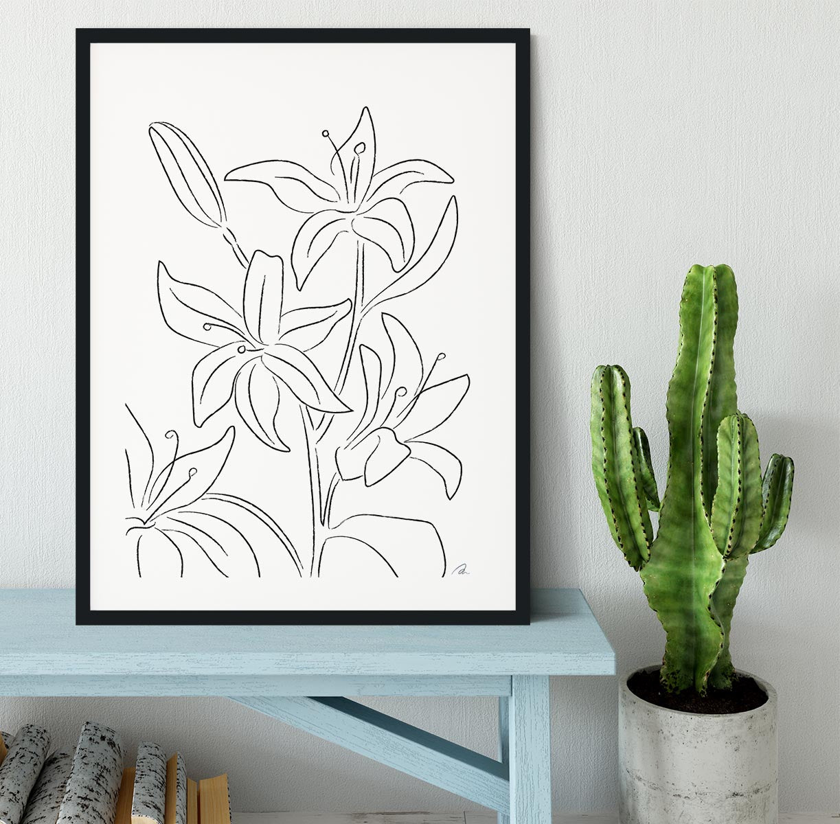 Lillies No 02 Framed Print - Canvas Art Rocks - 1