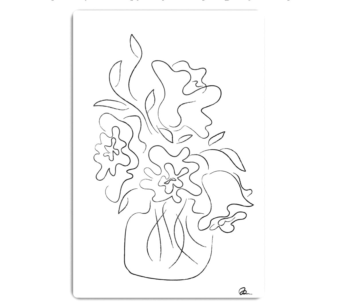 Flower Bouquet White HD Metal Print - Canvas Art Rocks - 1