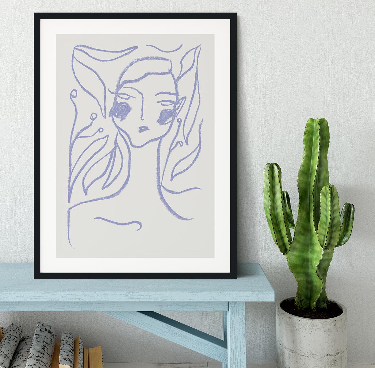 Gaia Lilac Framed Print - Canvas Art Rocks - 1