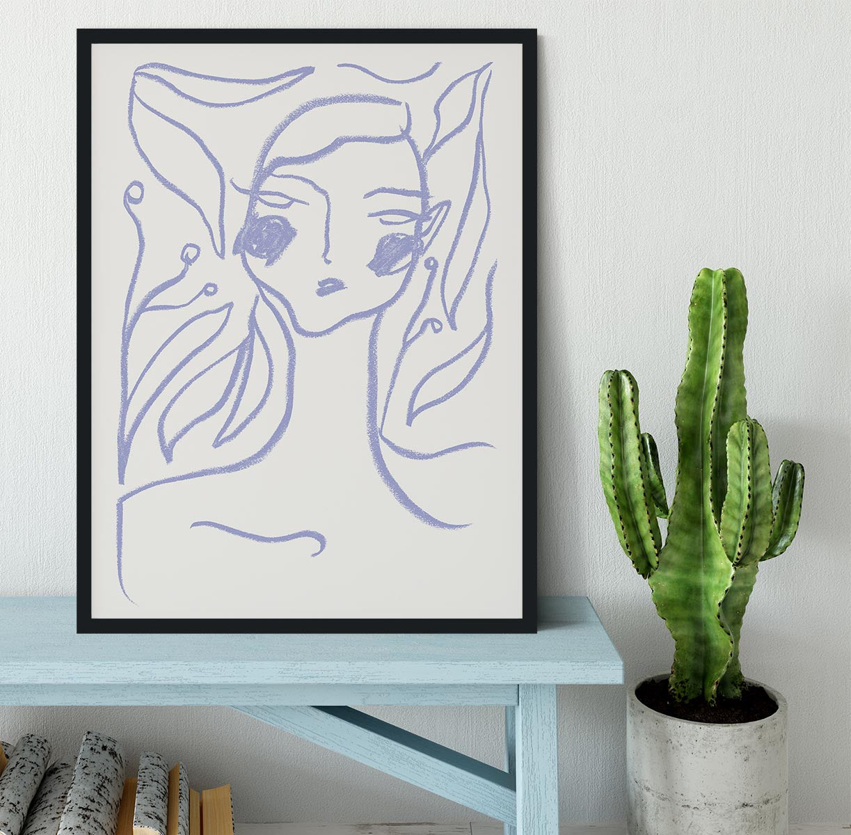 Gaia Lilac Framed Print - Canvas Art Rocks - 2
