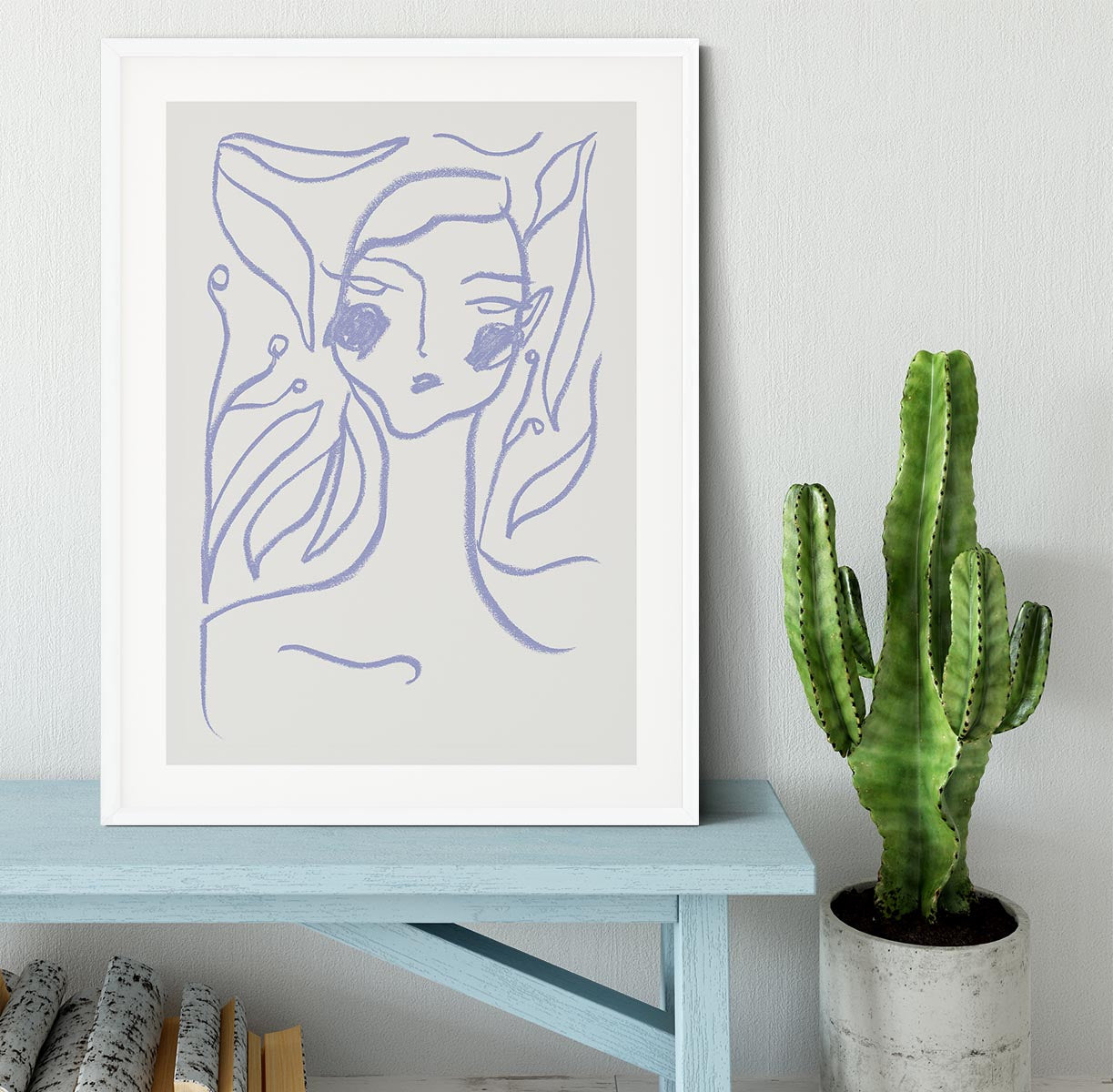 Gaia Lilac Framed Print - Canvas Art Rocks - 5
