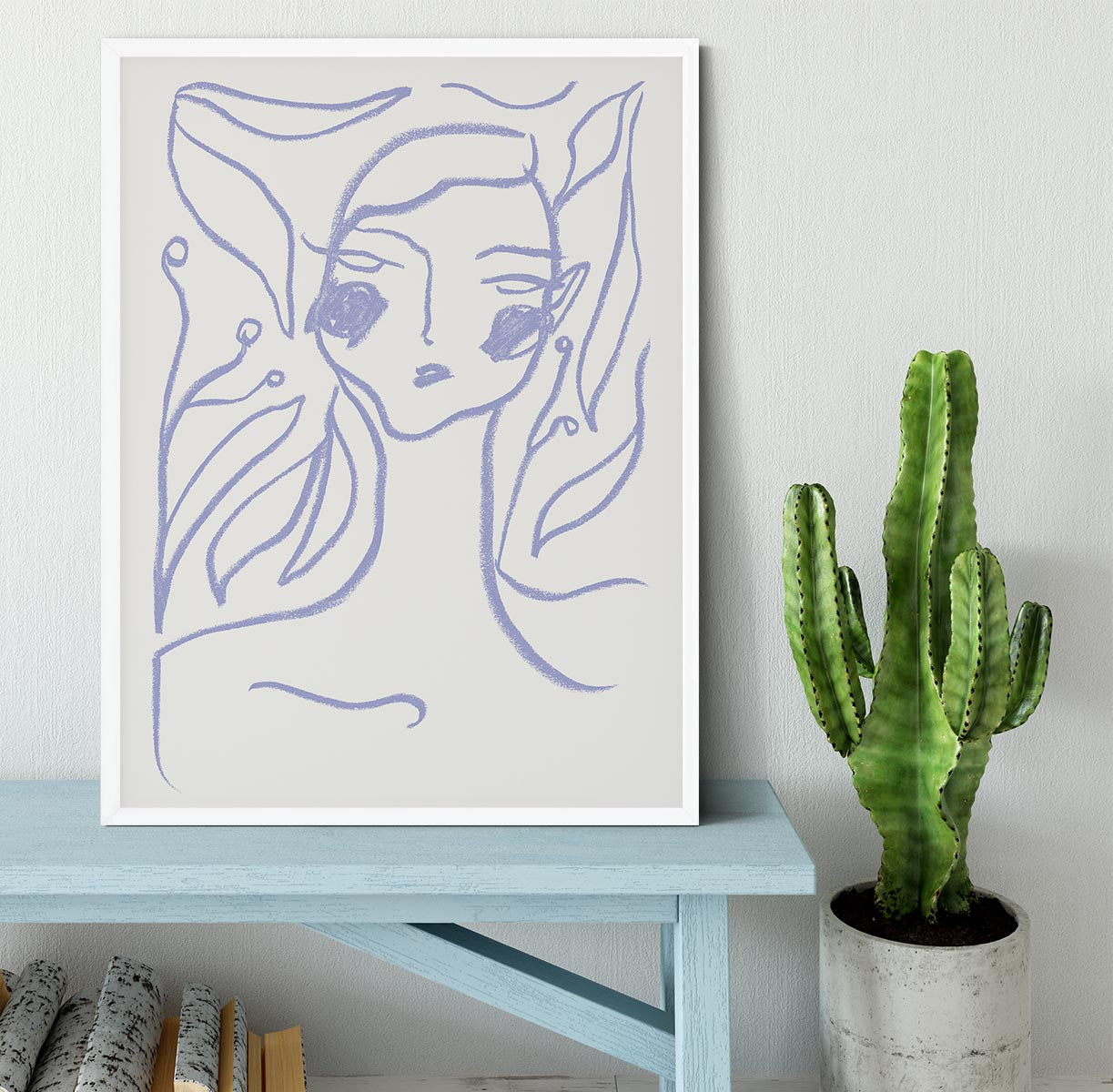 Gaia Lilac Framed Print - Canvas Art Rocks -6