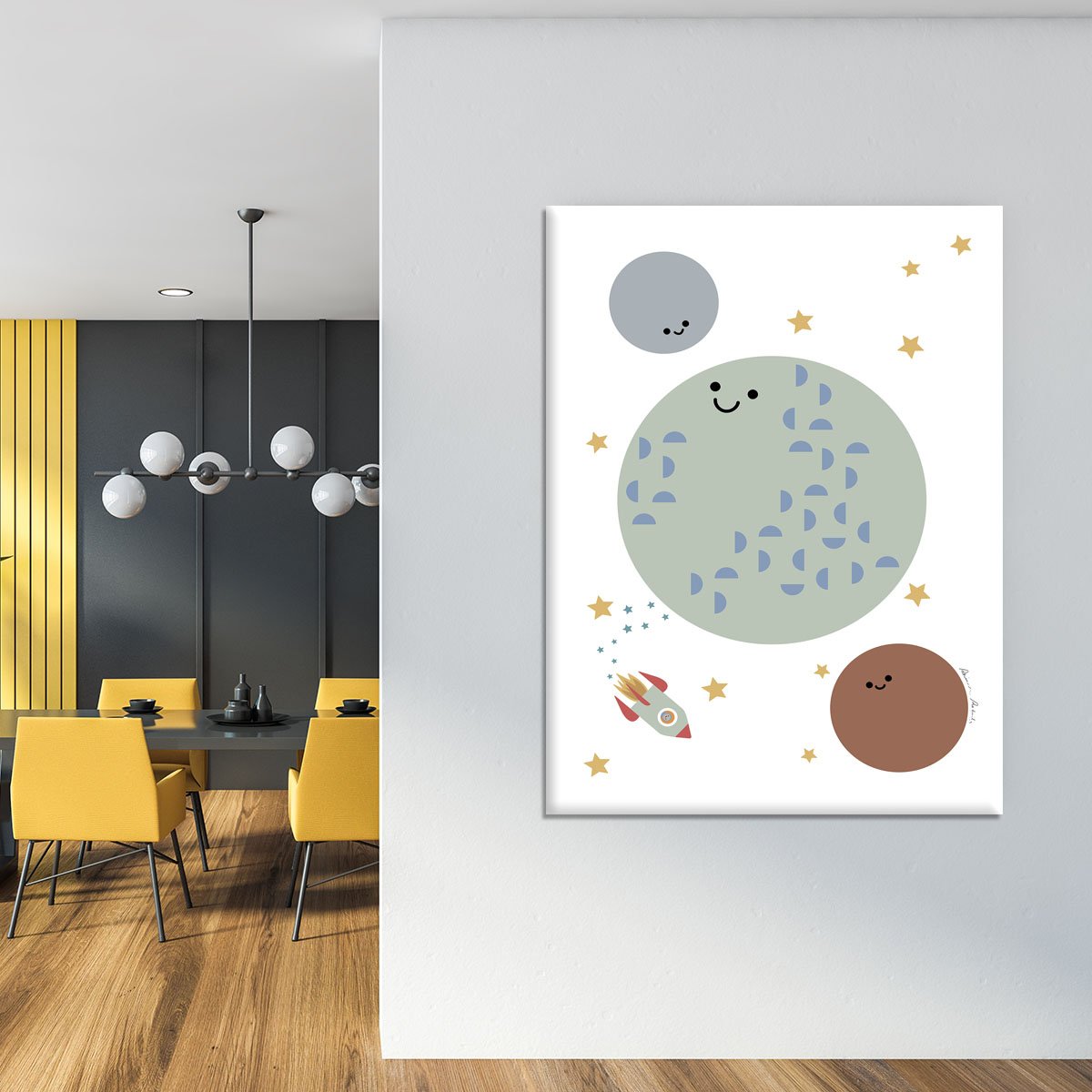 Solar Earth Moon Canvas Print or Poster - Canvas Art Rocks - 4