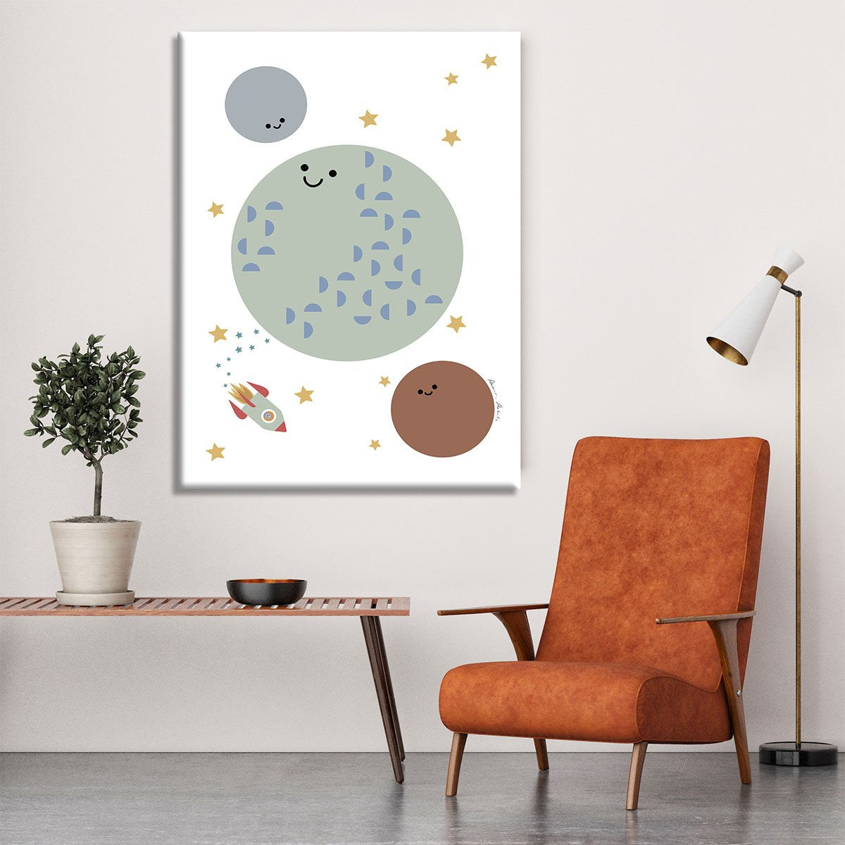 Solar Earth Moon Canvas Print or Poster - Canvas Art Rocks - 6