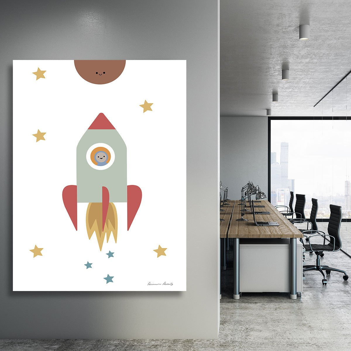 Solar Rocket Canvas Print or Poster - Canvas Art Rocks - 3