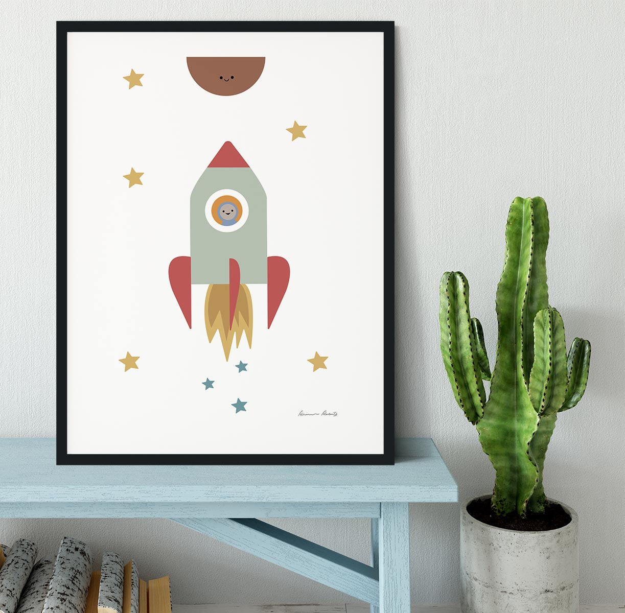 Solar Rocket Framed Print - Canvas Art Rocks - 1