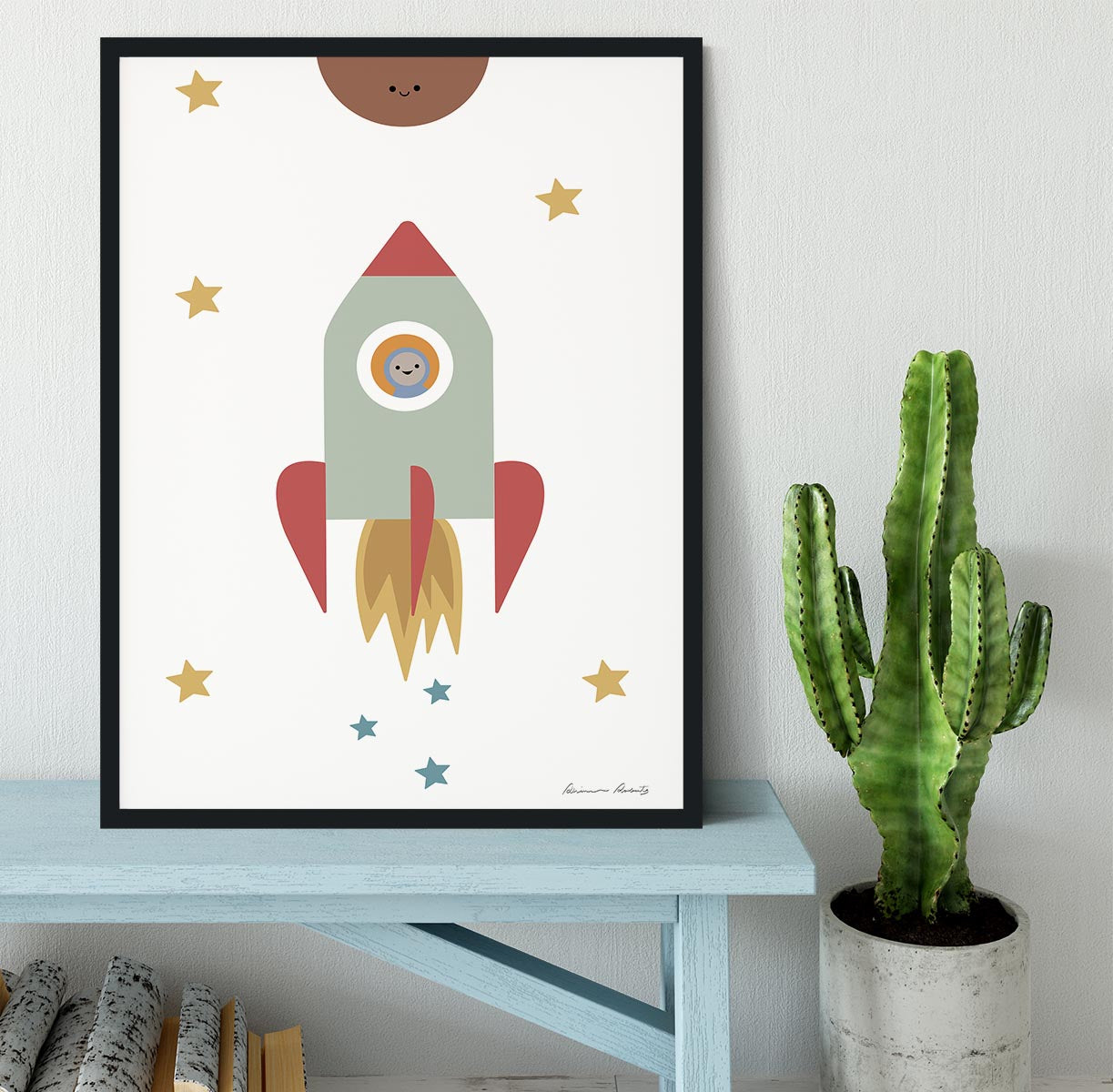 Solar Rocket Framed Print - Canvas Art Rocks - 2