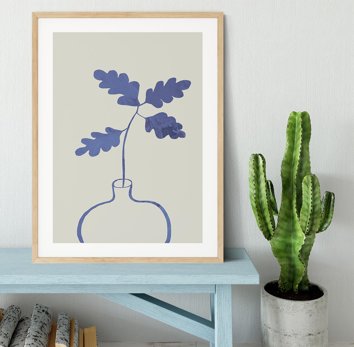 Blue Oak Plant Framed Print - 1x - 3