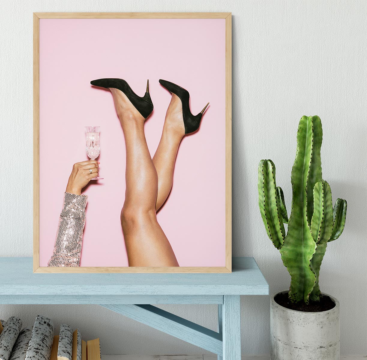Cheers Disco Heels Framed Print - Canvas Art Rocks - 4