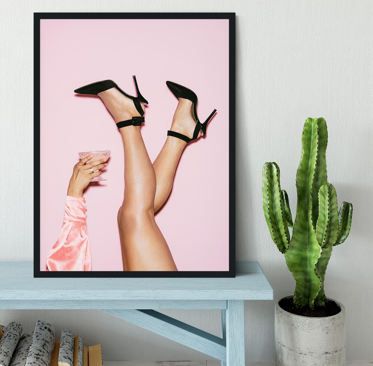 Cheers Peaches Framed Print - Canvas Art Rocks - 2