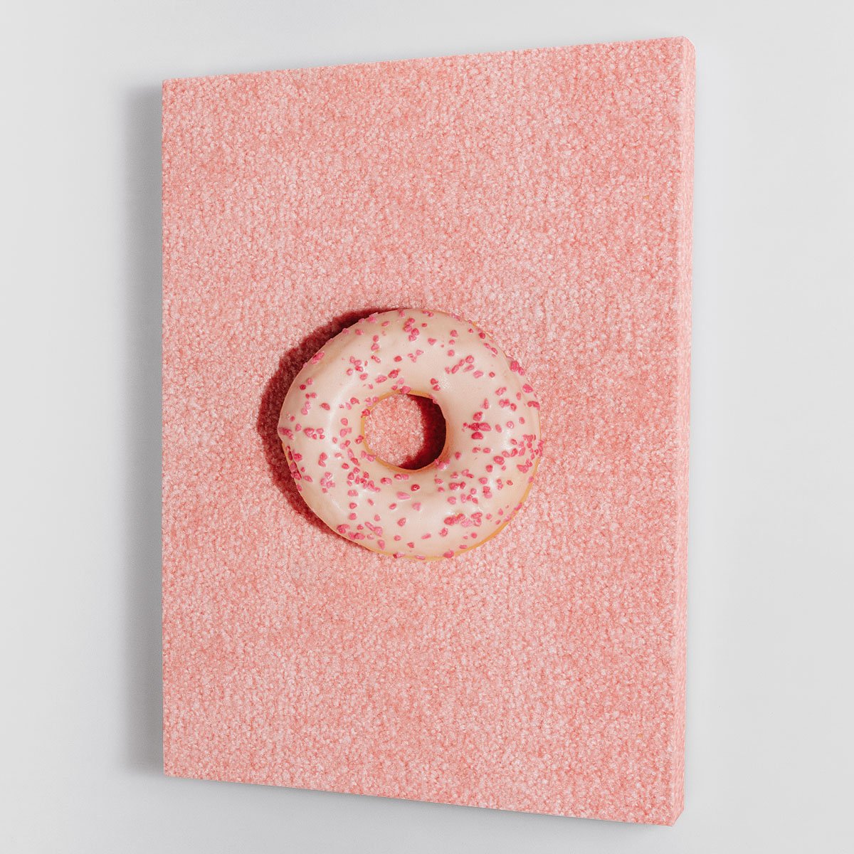 Pink Doughnut Canvas Print or Poster - Canvas Art Rocks - 1