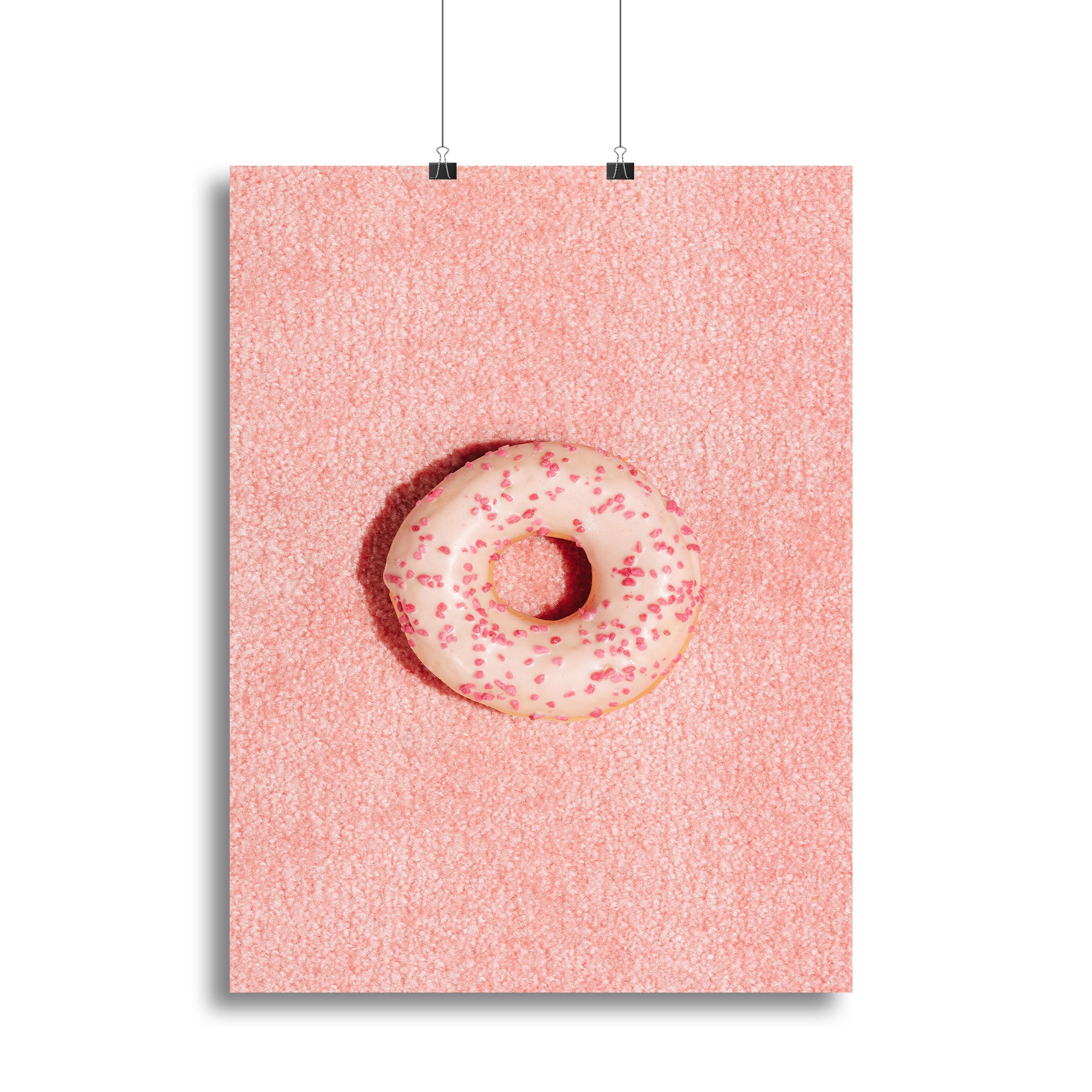Pink Doughnut Canvas Print or Poster - Canvas Art Rocks - 2