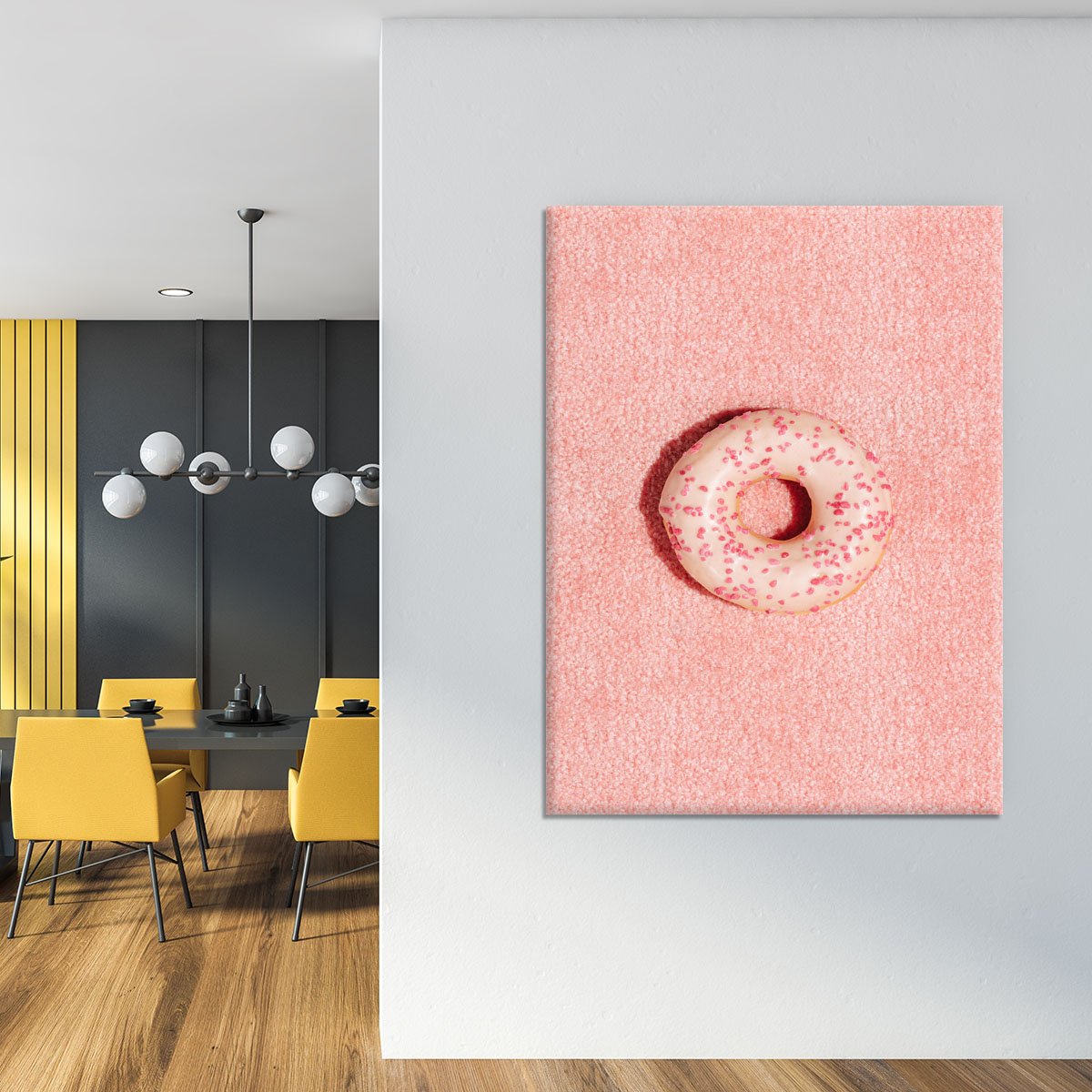 Pink Doughnut Canvas Print or Poster - Canvas Art Rocks - 4
