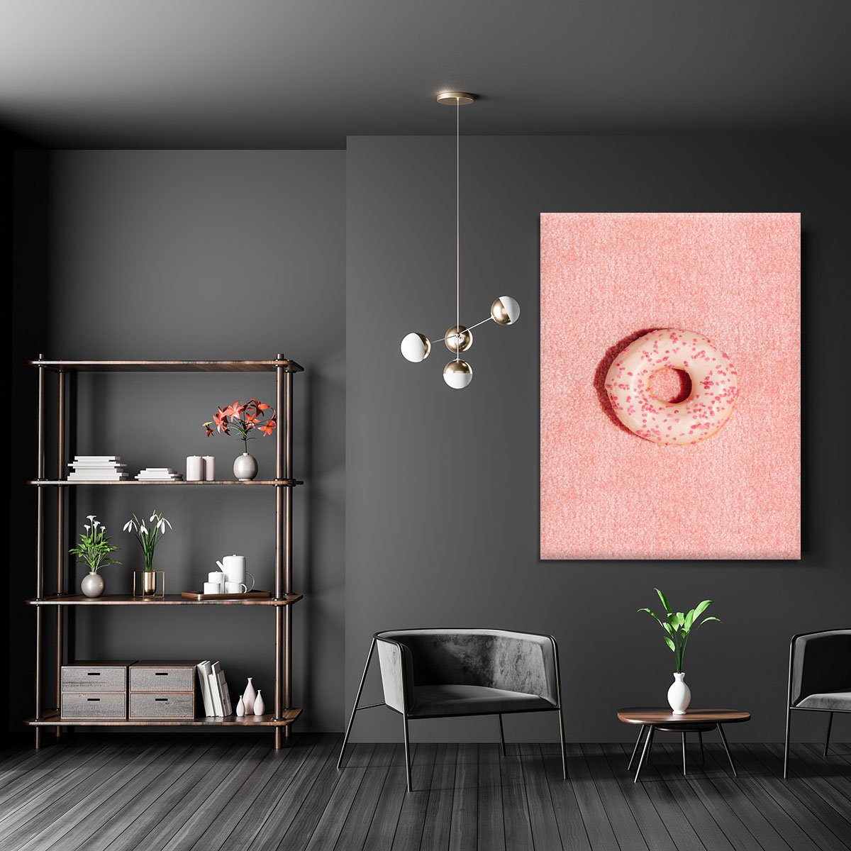 Pink Doughnut Canvas Print or Poster - Canvas Art Rocks - 5