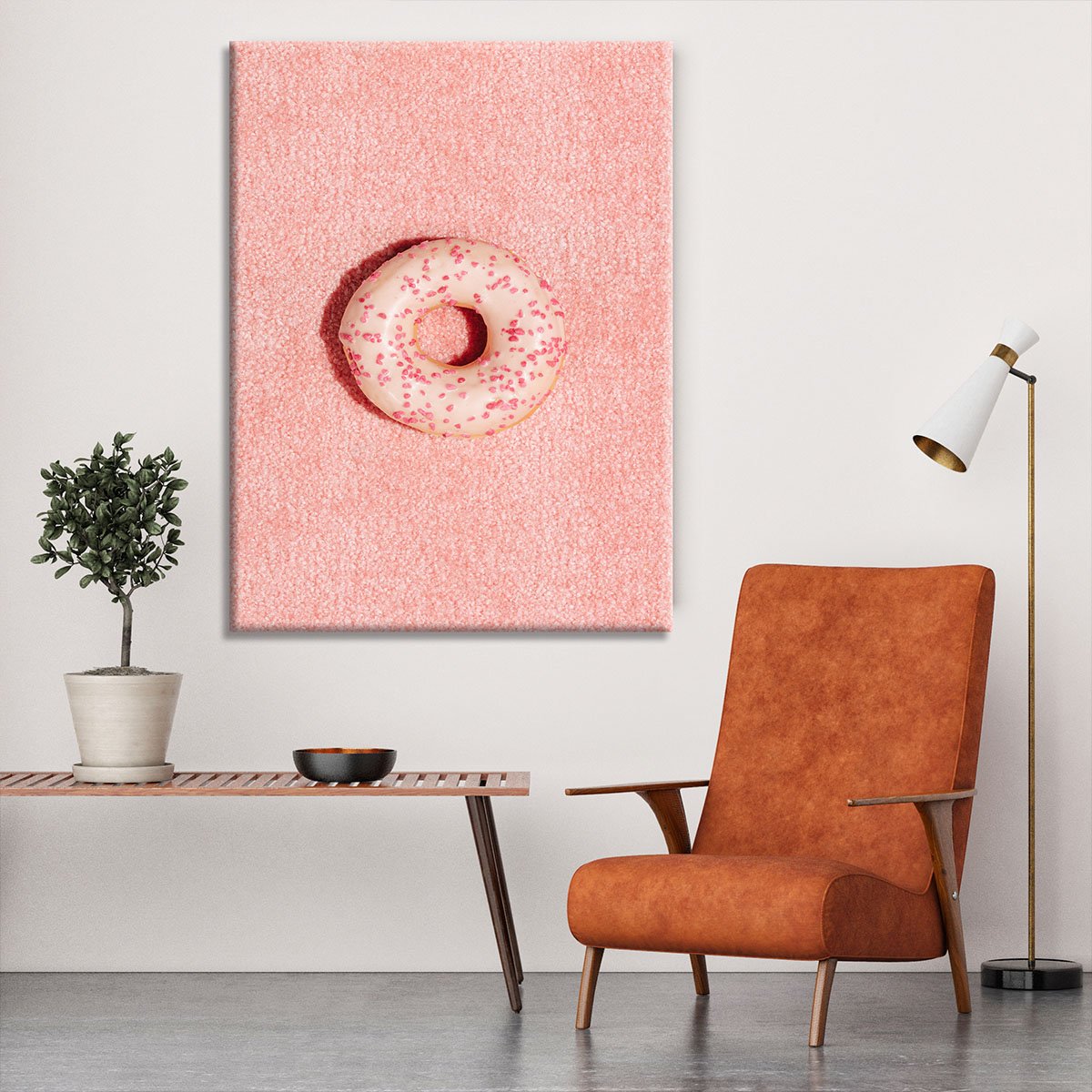 Pink Doughnut Canvas Print or Poster - Canvas Art Rocks - 6