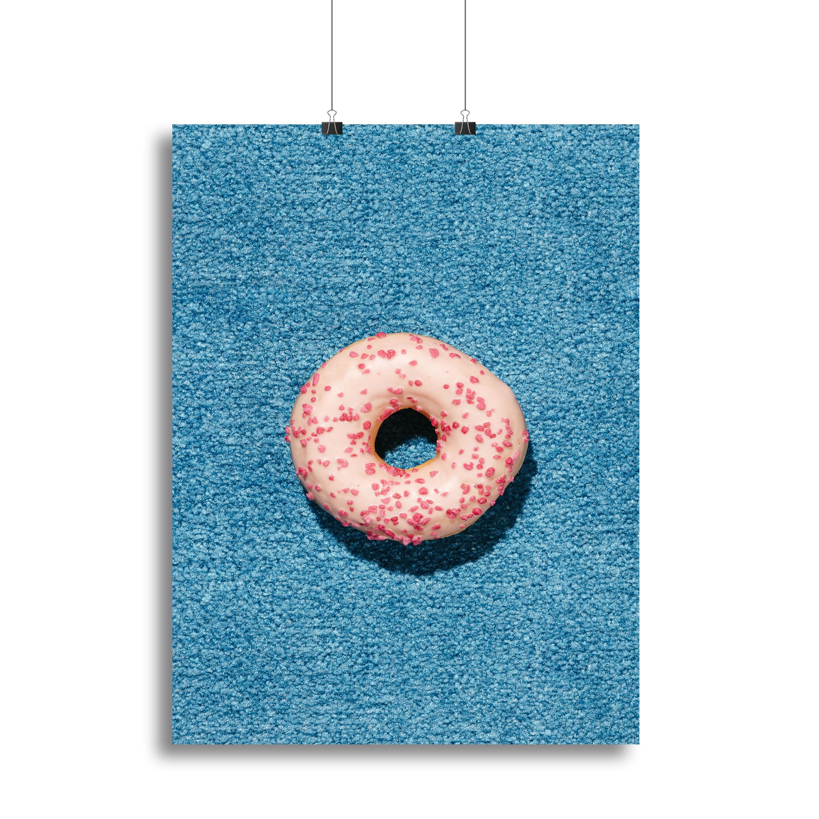 Blue Doughnut Canvas Print or Poster - Canvas Art Rocks - 2