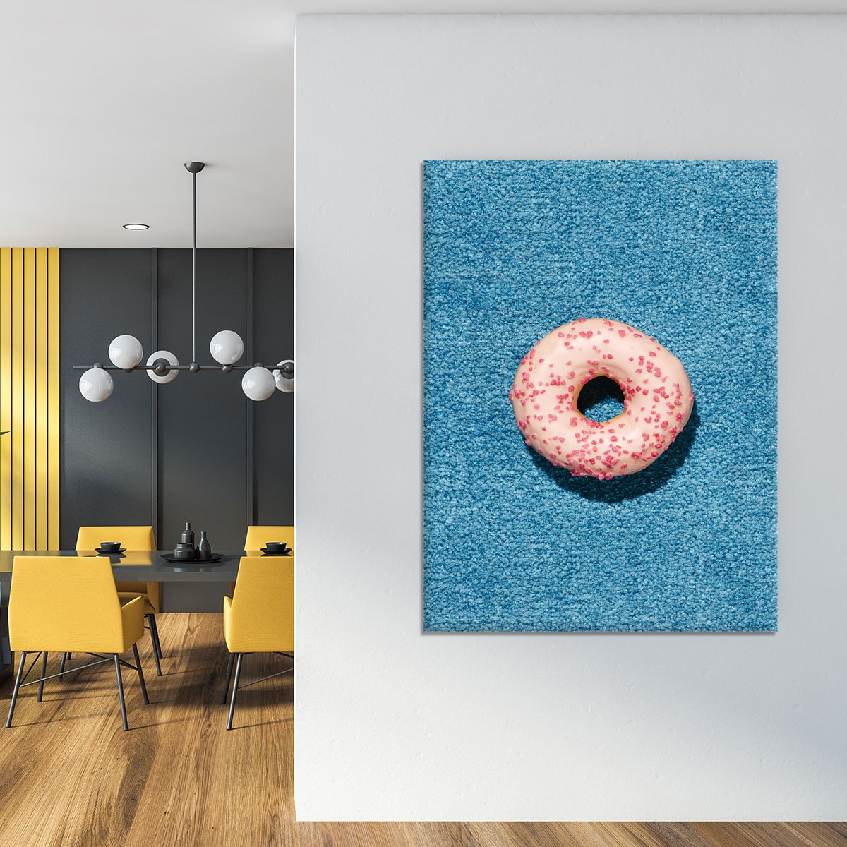Blue Doughnut Canvas Print or Poster - Canvas Art Rocks - 4