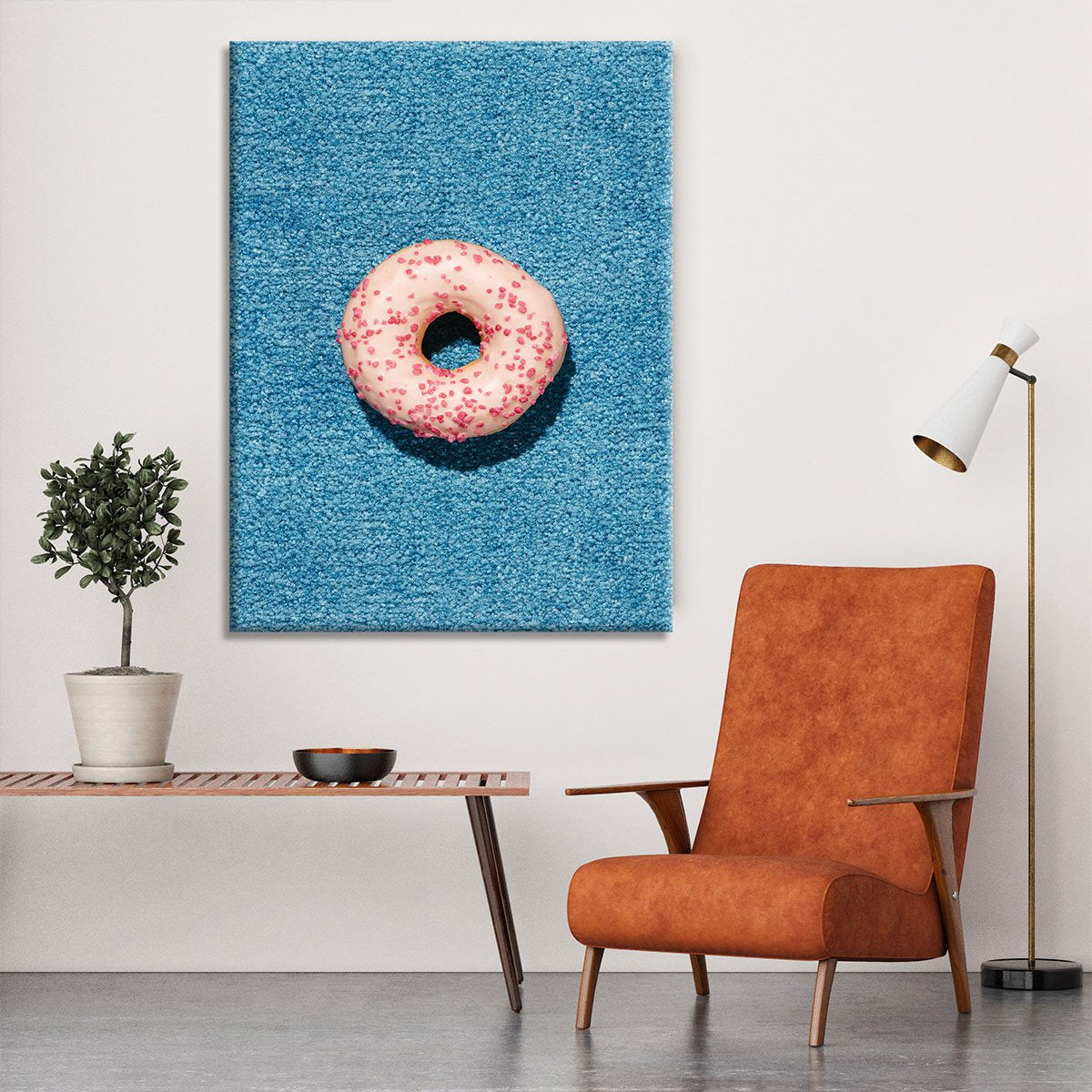 Blue Doughnut Canvas Print or Poster - Canvas Art Rocks - 6