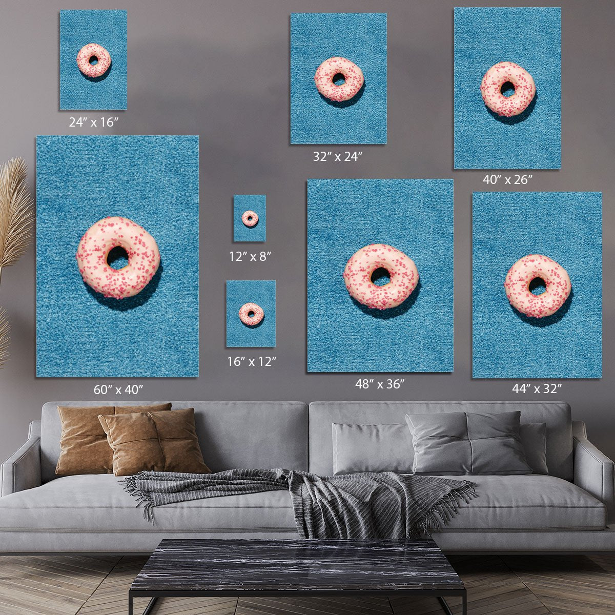 Blue Doughnut Canvas Print or Poster - Canvas Art Rocks - 7