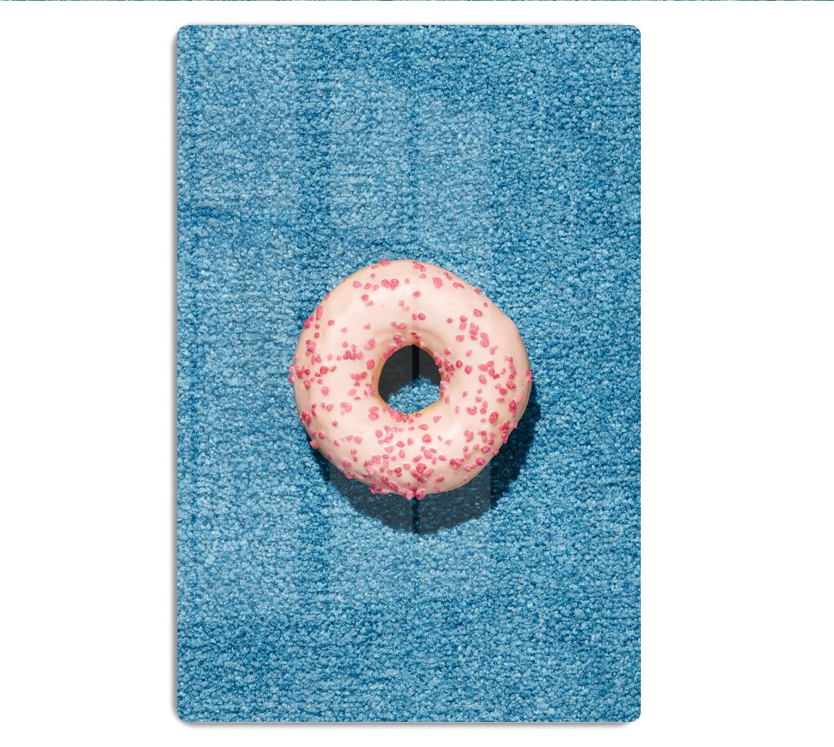 Blue Doughnut HD Metal Print - Canvas Art Rocks - 1