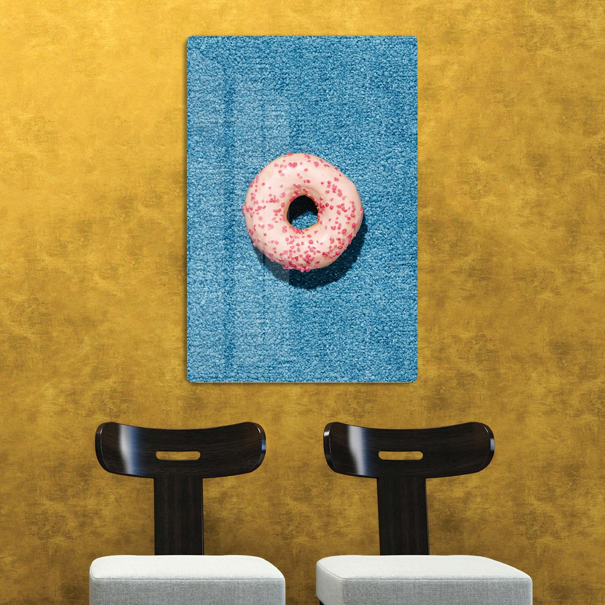 Blue Doughnut HD Metal Print - Canvas Art Rocks - 2