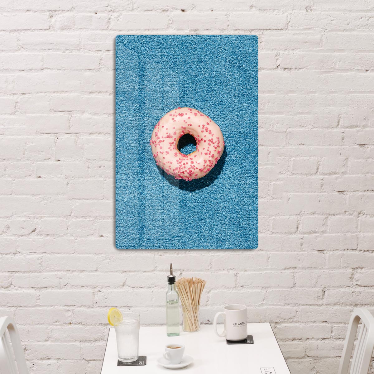 Blue Doughnut HD Metal Print - Canvas Art Rocks - 2