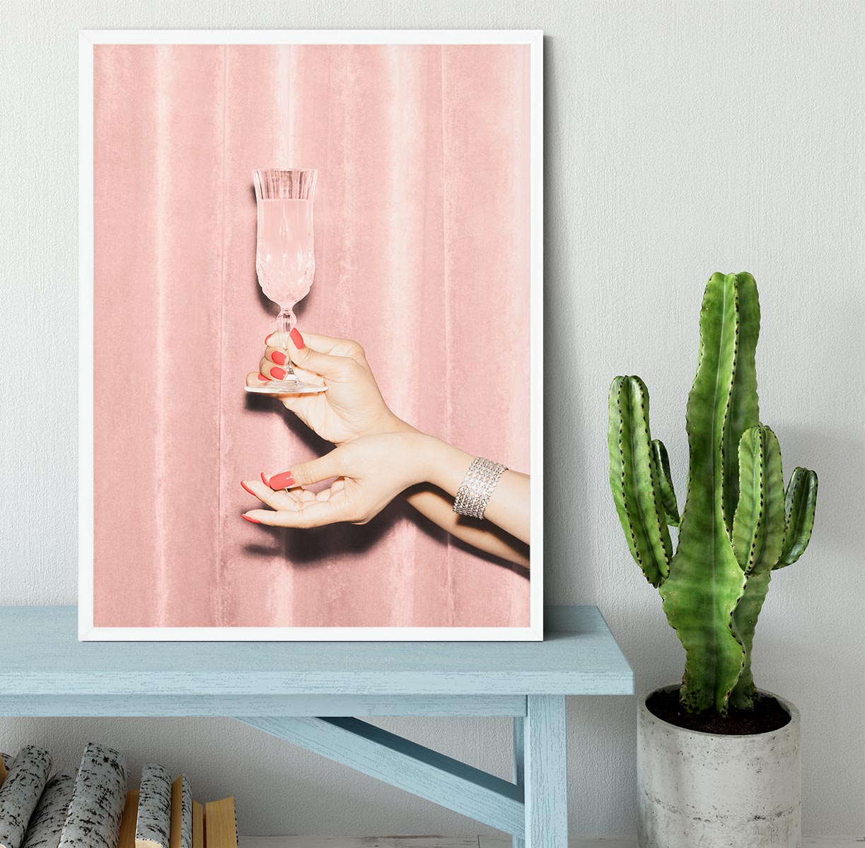 Here's To Pink 01 Framed Print - Canvas Art Rocks -6