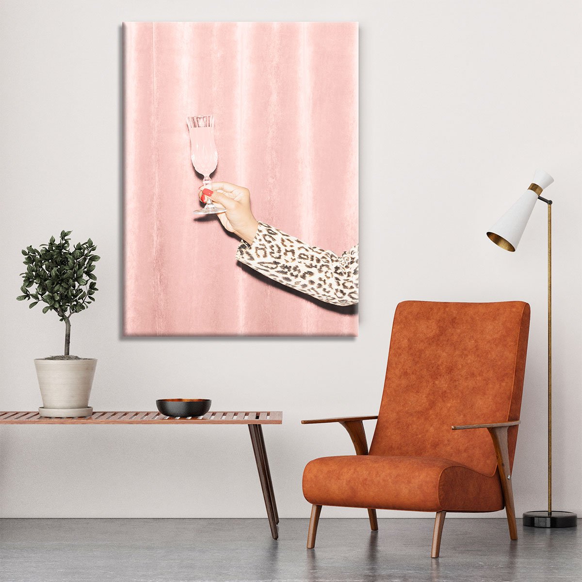 Here's To Pink 04 Canvas Print or Poster