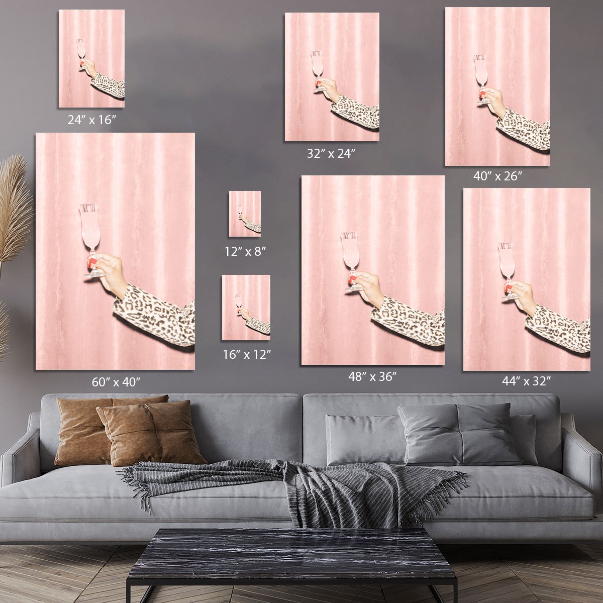 Here's To Pink 04 Canvas Print or Poster