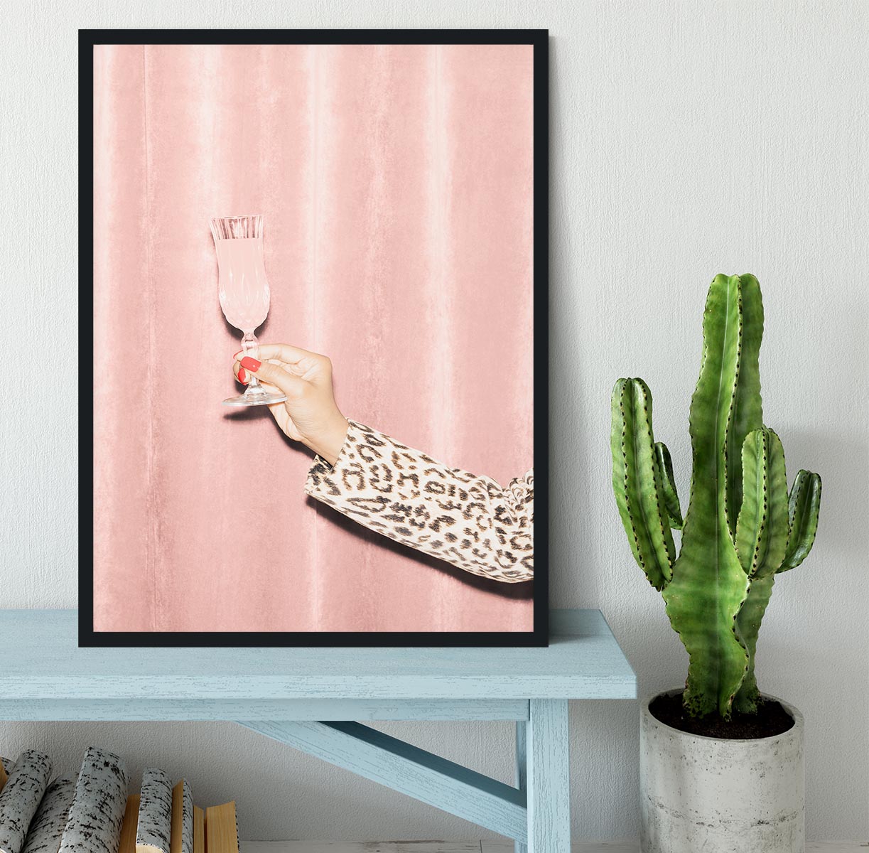 Here's To Pink 04 Framed Print - Canvas Art Rocks - 2