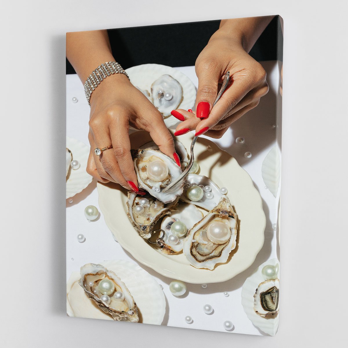 Oyster a Pearls No 01 Canvas Print or Poster - Canvas Art Rocks - 1