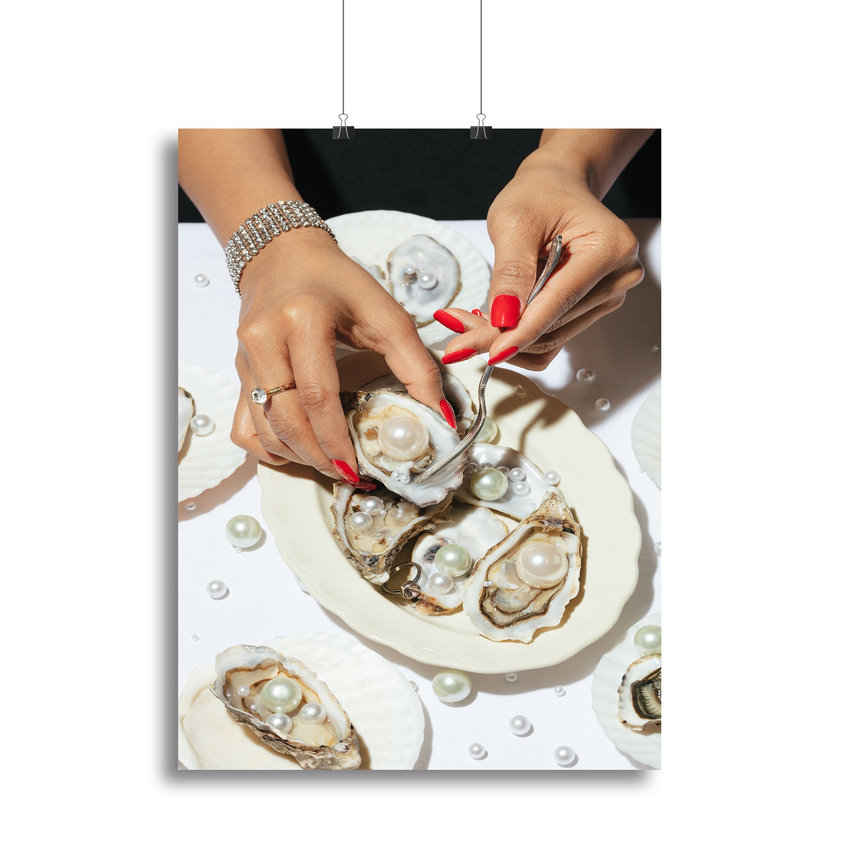 Oyster a Pearls No 01 Canvas Print or Poster - Canvas Art Rocks - 2
