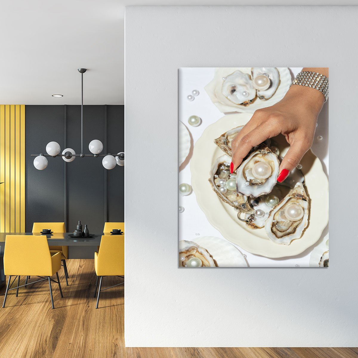 Oysters a Pearls No 02 Canvas Print or Poster - Canvas Art Rocks - 4