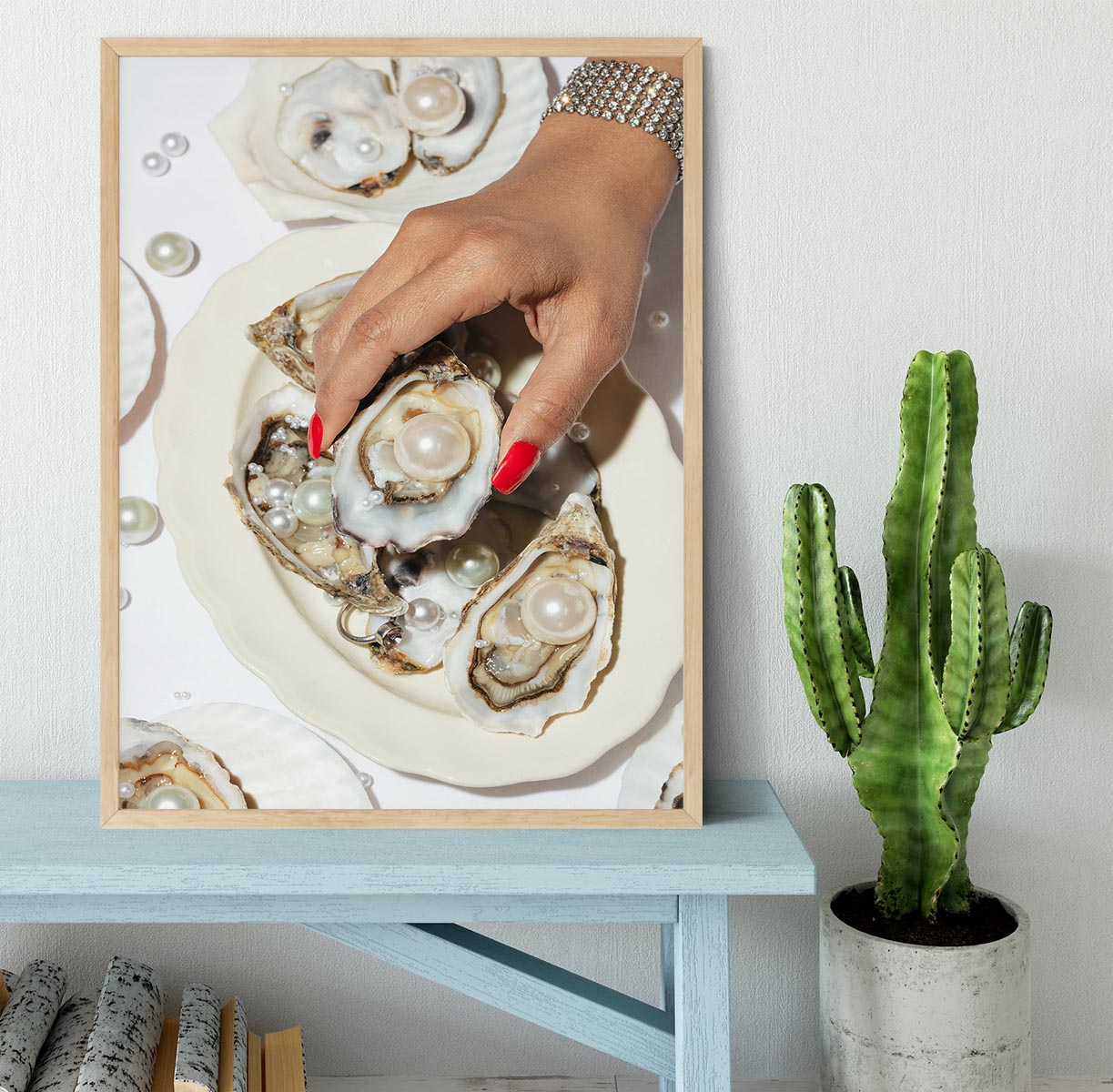 Oysters a Pearls No 02 Framed Print - Canvas Art Rocks - 4